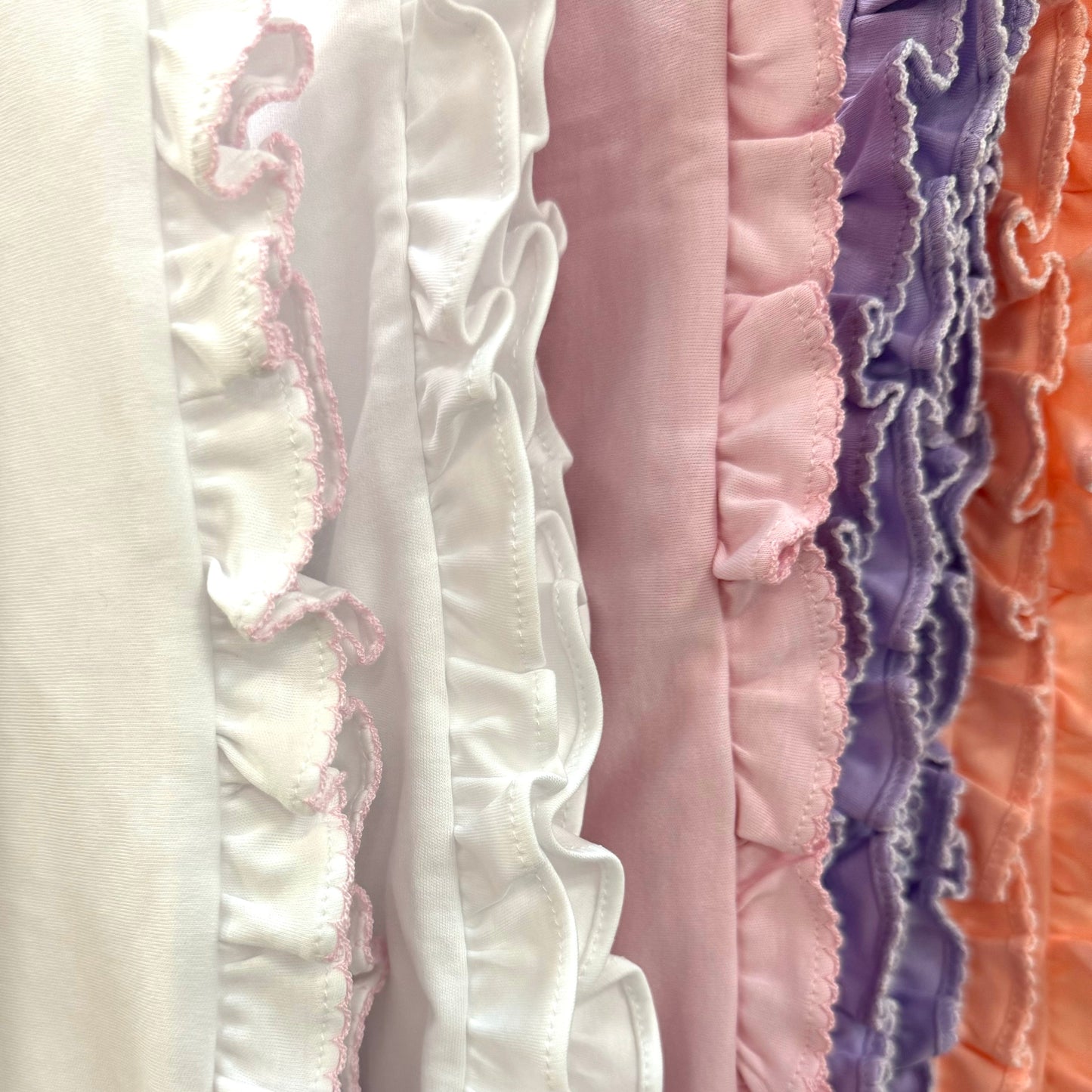 Pink Ruffle Blanket 100% Cotton