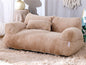 Luxury Plush Pet Sofa Bed with Pillow