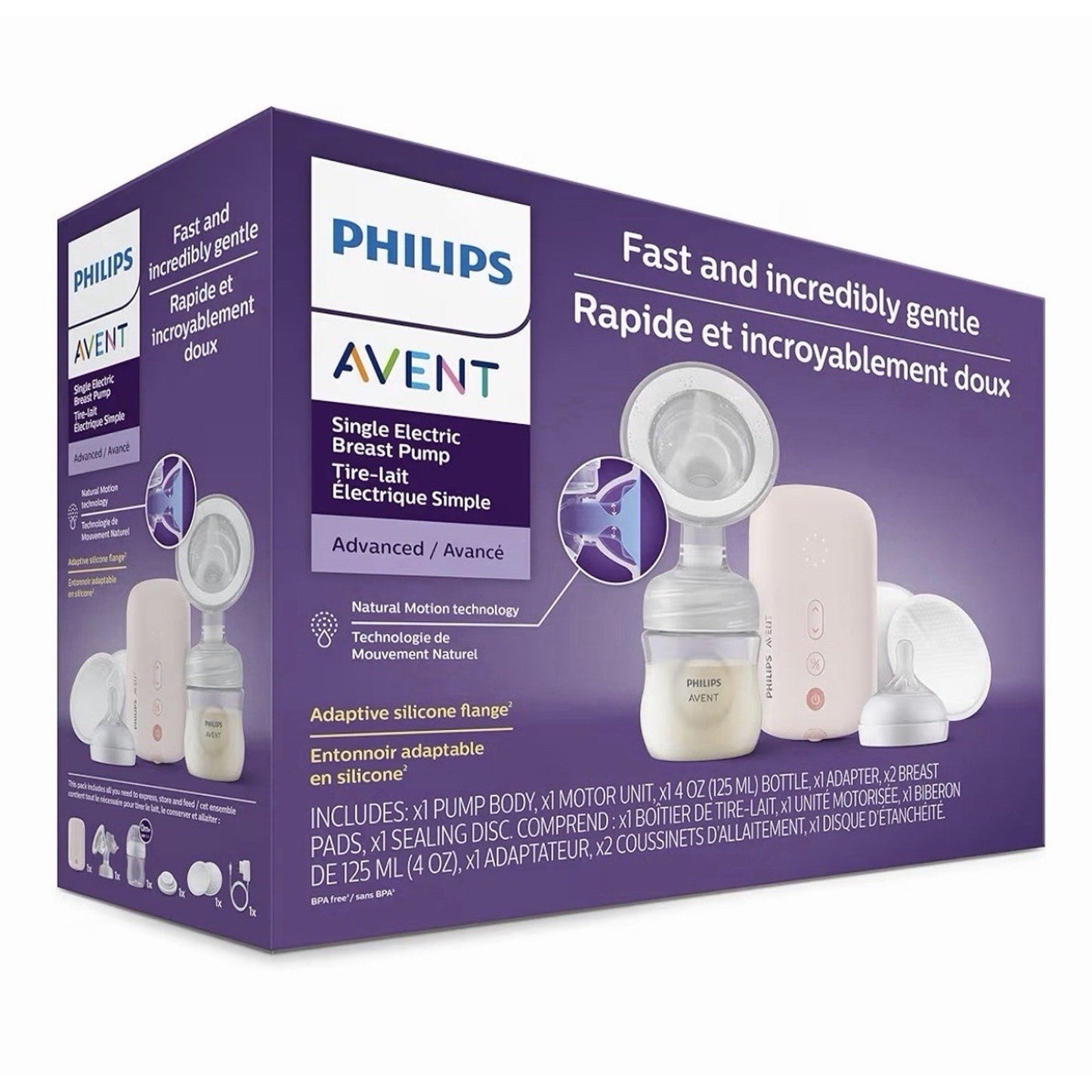 Electric Breast Pump Advanced with Motion Technology