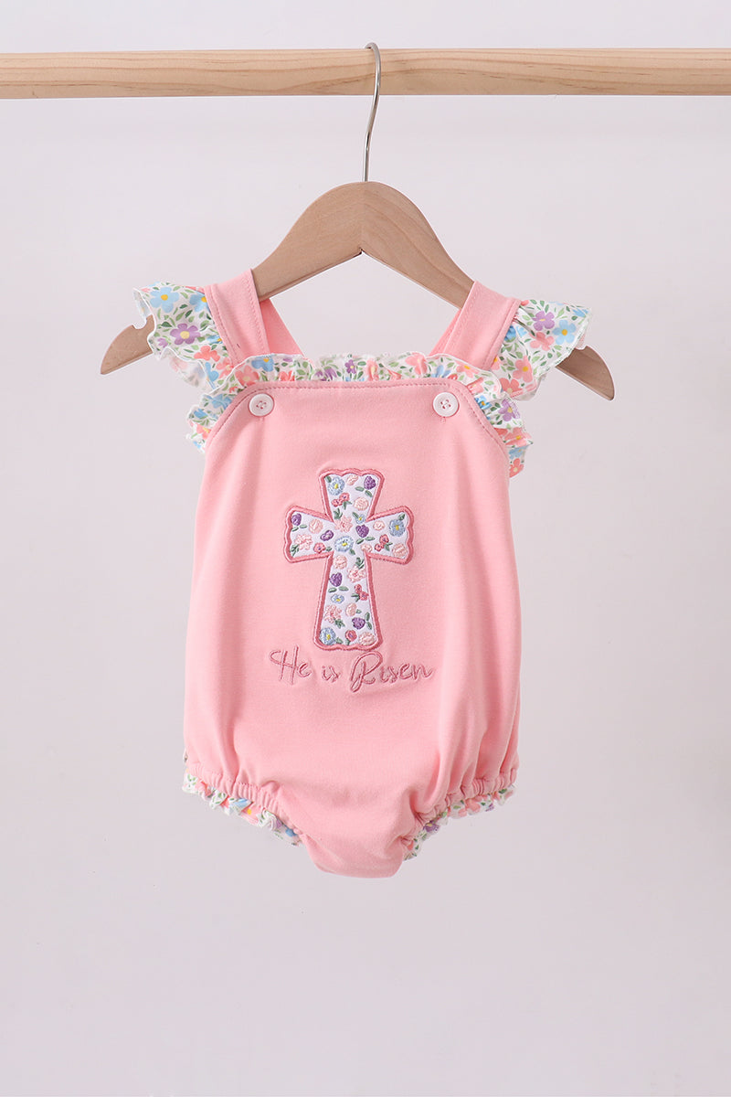 Pink Floral Ruffle Bubble