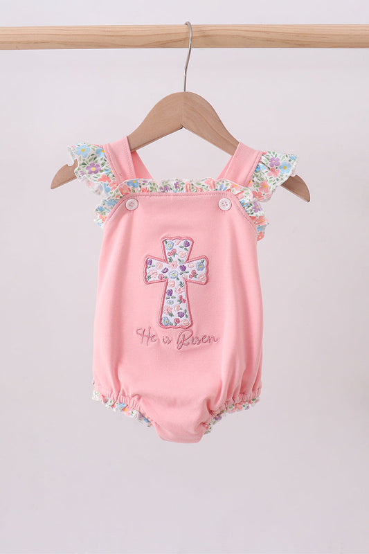 Pink Floral Ruffle Bubble
