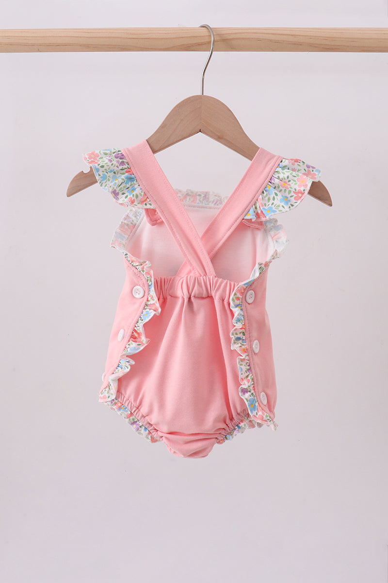 Pink Floral Ruffle Bubble