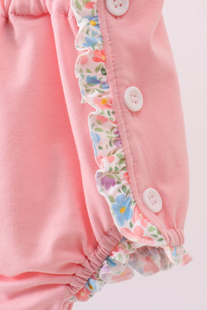 Pink Floral Ruffle Bubble