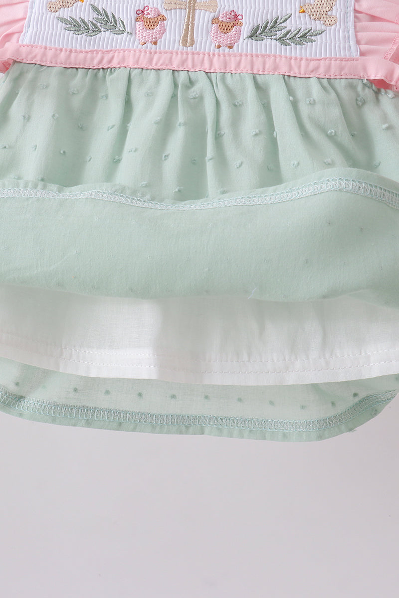 Green Ruffle Bloomer Set