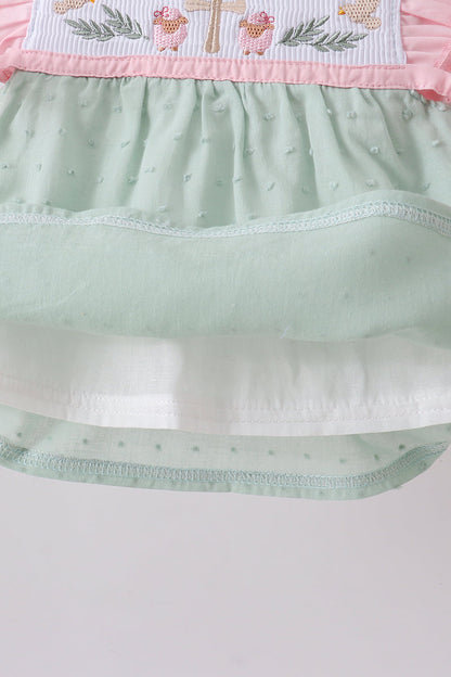 Green Ruffle Bloomer Set