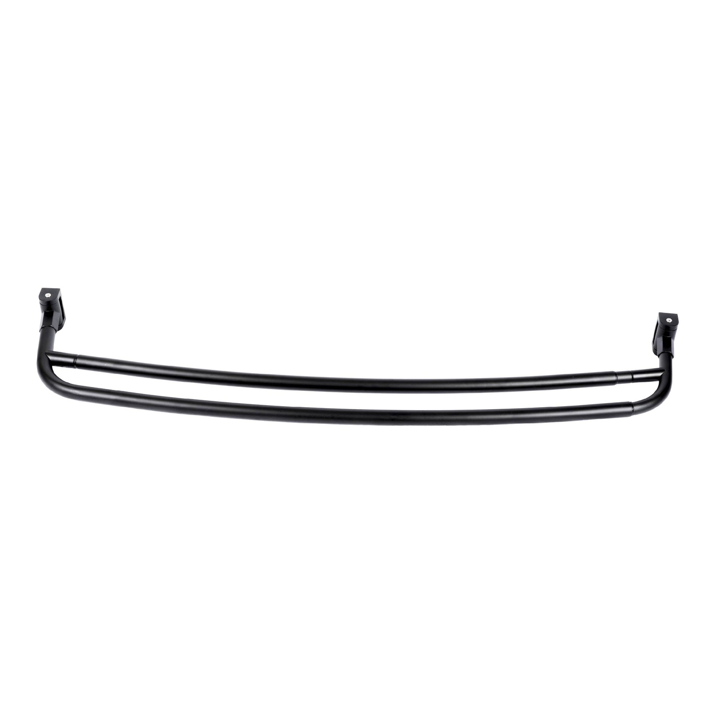 Double Curved Shower Rod (Matte Black Finish) - 44 in. to 70 in.