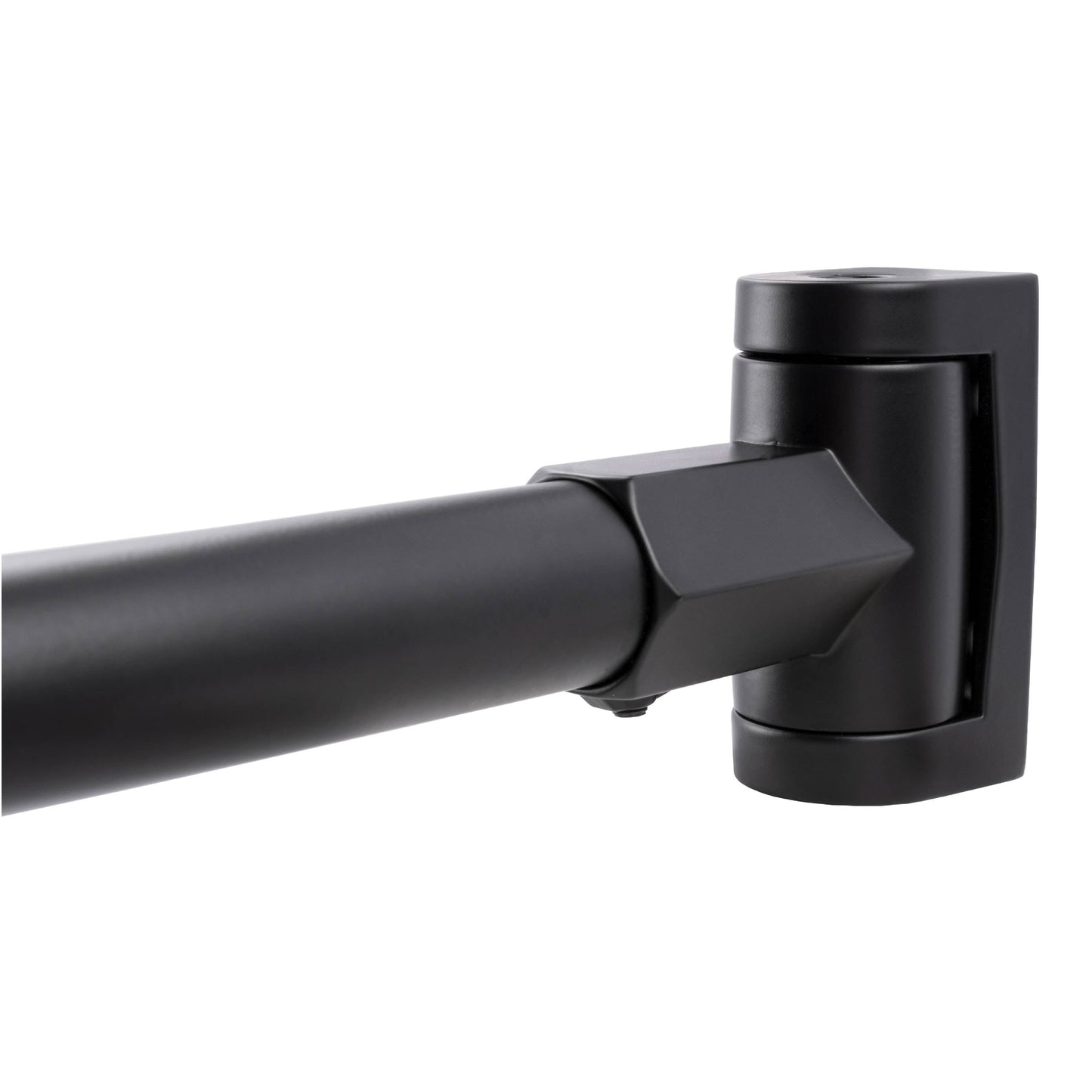 Curved Shower Rod (Black Finish) - 36 in. to 61 in.