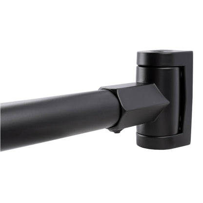 Curved Shower Rod (Black Finish) - 36 in. to 61 in.
