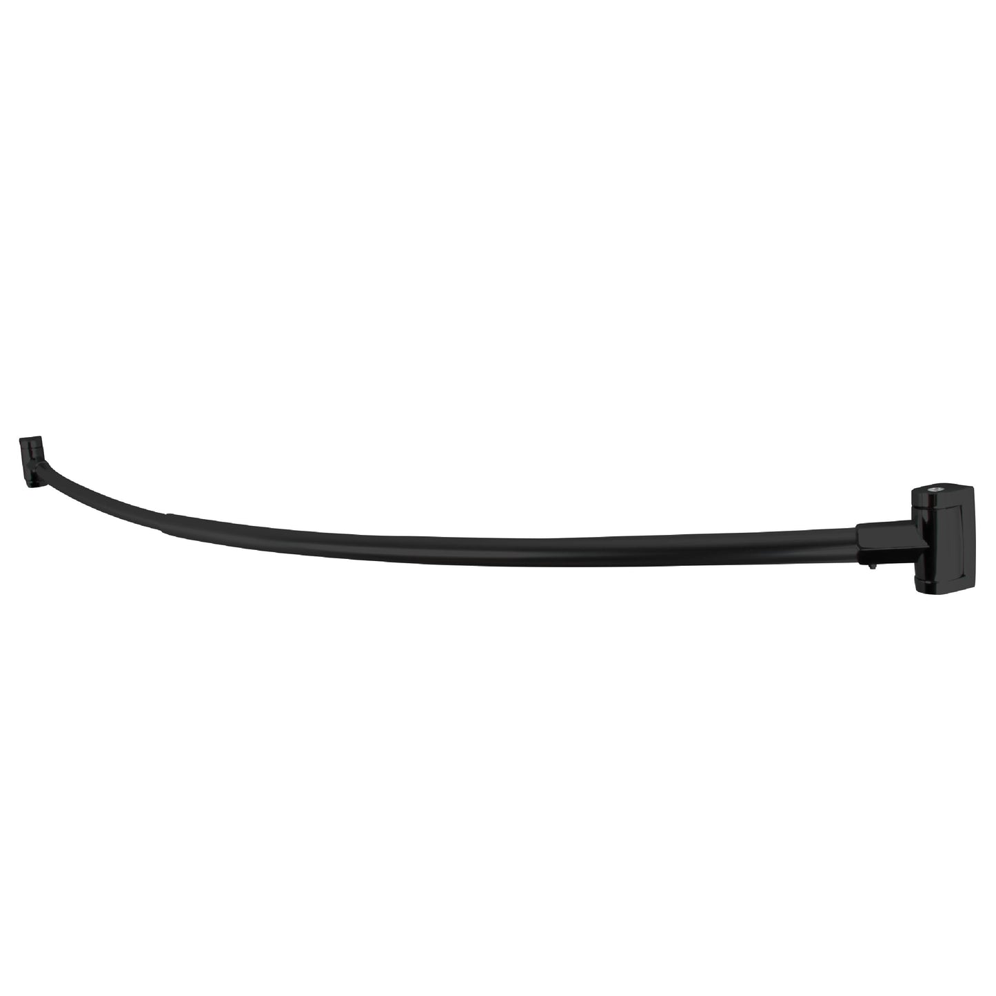 Curved Shower Rod (Black Finish) - 36 in. to 61 in.