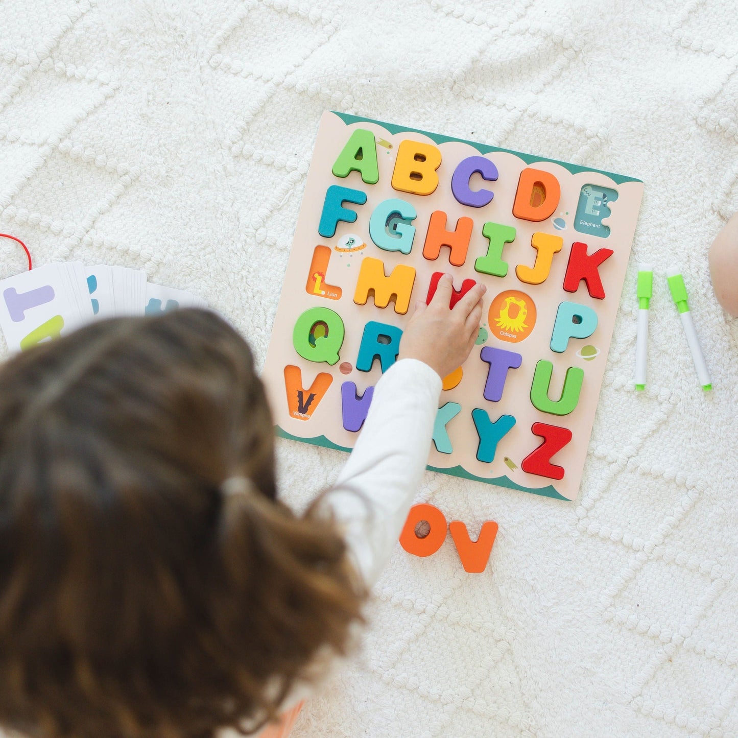 ABC Puzzle Set with Flashcards