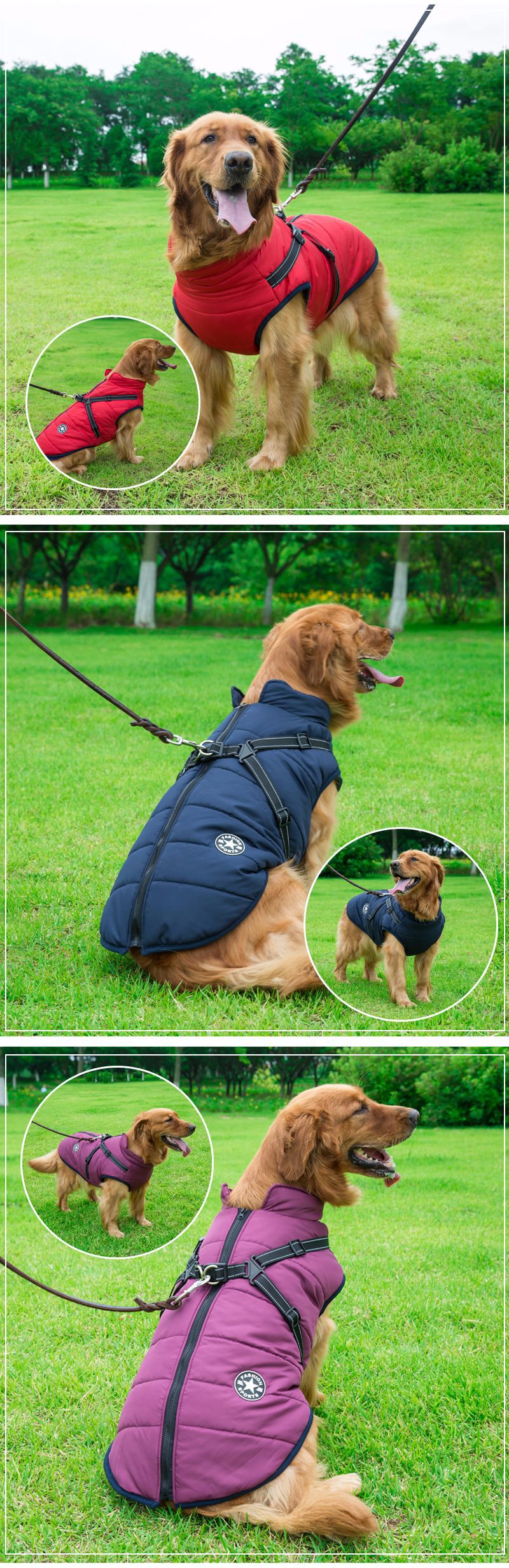 Reflective Waterproof Winter Dog Coat