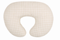 Ruffle Nursing Pillow Cover - Beige Gingham
