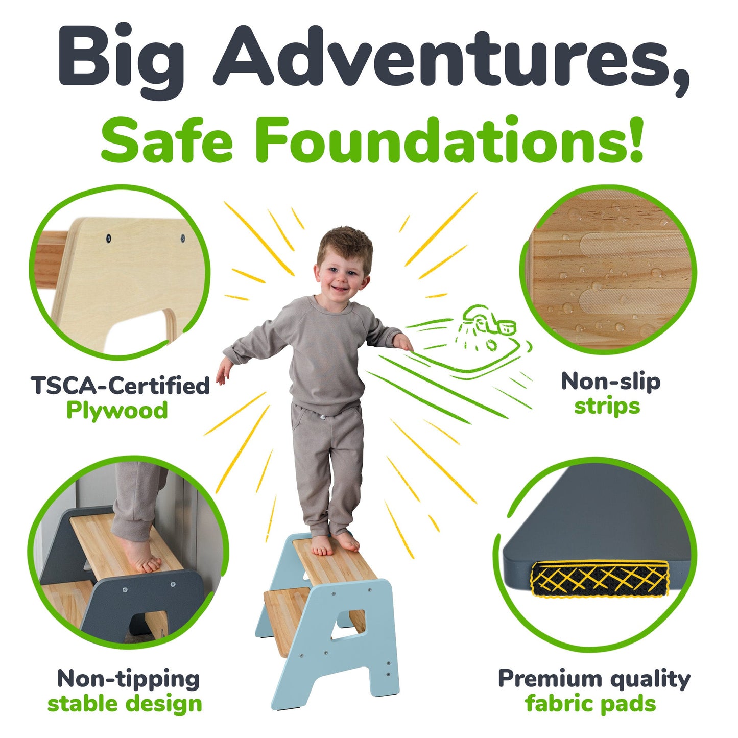 2-Step Stool for Toddlers