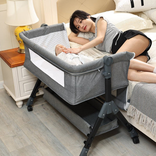 Portable Baby Crib with Canopy