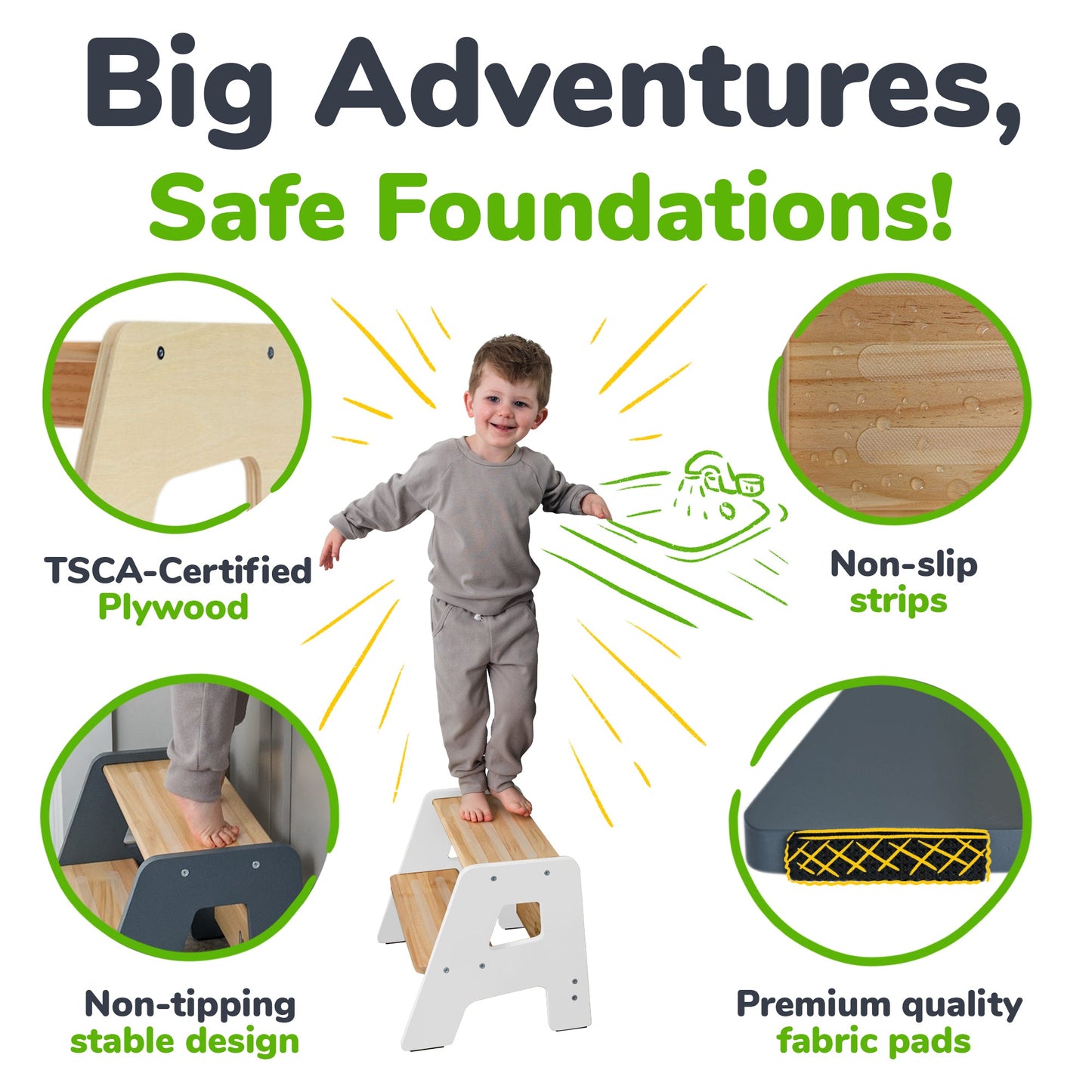 2-Step Stool for Toddlers