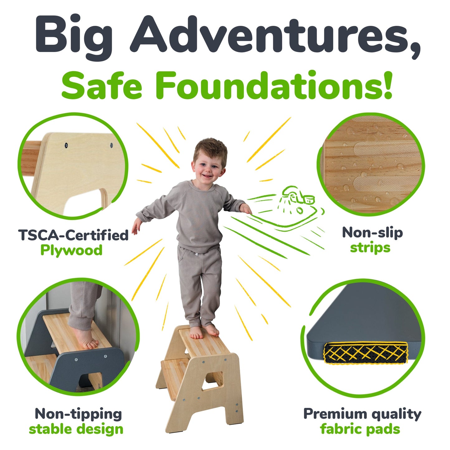 2-Step Stool for Toddlers