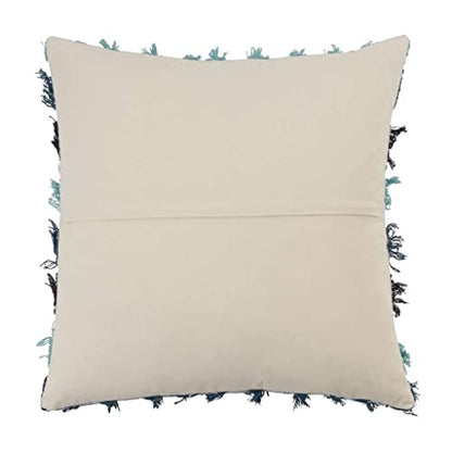 Fennco Styles Boho Striped Fringe Cotton Decorative Throw Pillow