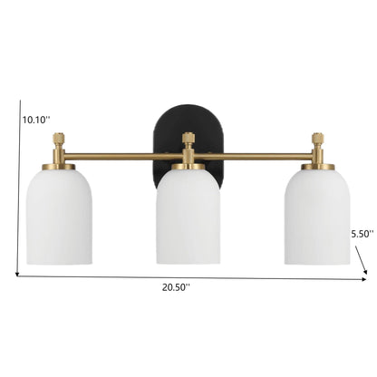 Three Lights Vanity Brush Bathroom Wall Light For Bathroom Over Mirror