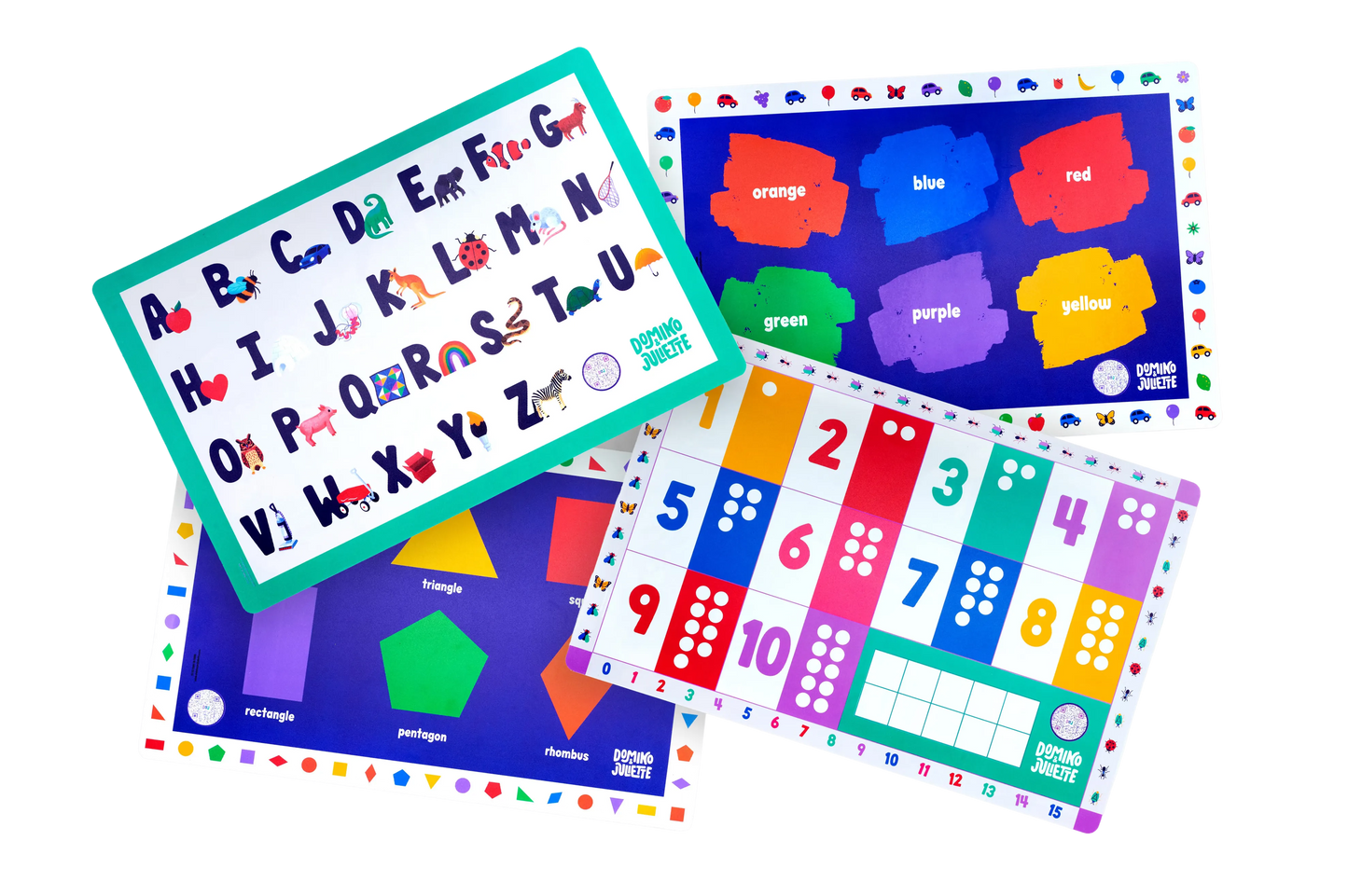 "Now I know my" Placemats - 4-pack