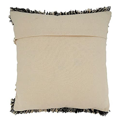 Tufted Fringe Cotton Decorative Throw Pillow