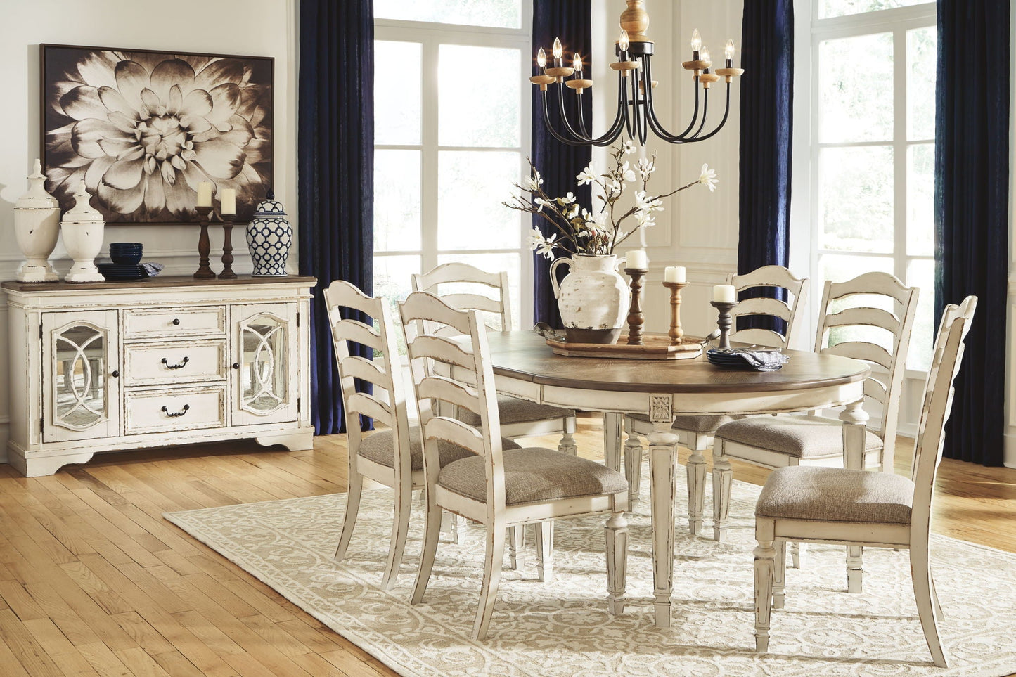 Oval Dining Table Set
