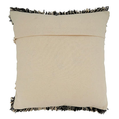 Tufted Fringe Cotton Decorative Throw Pillow
