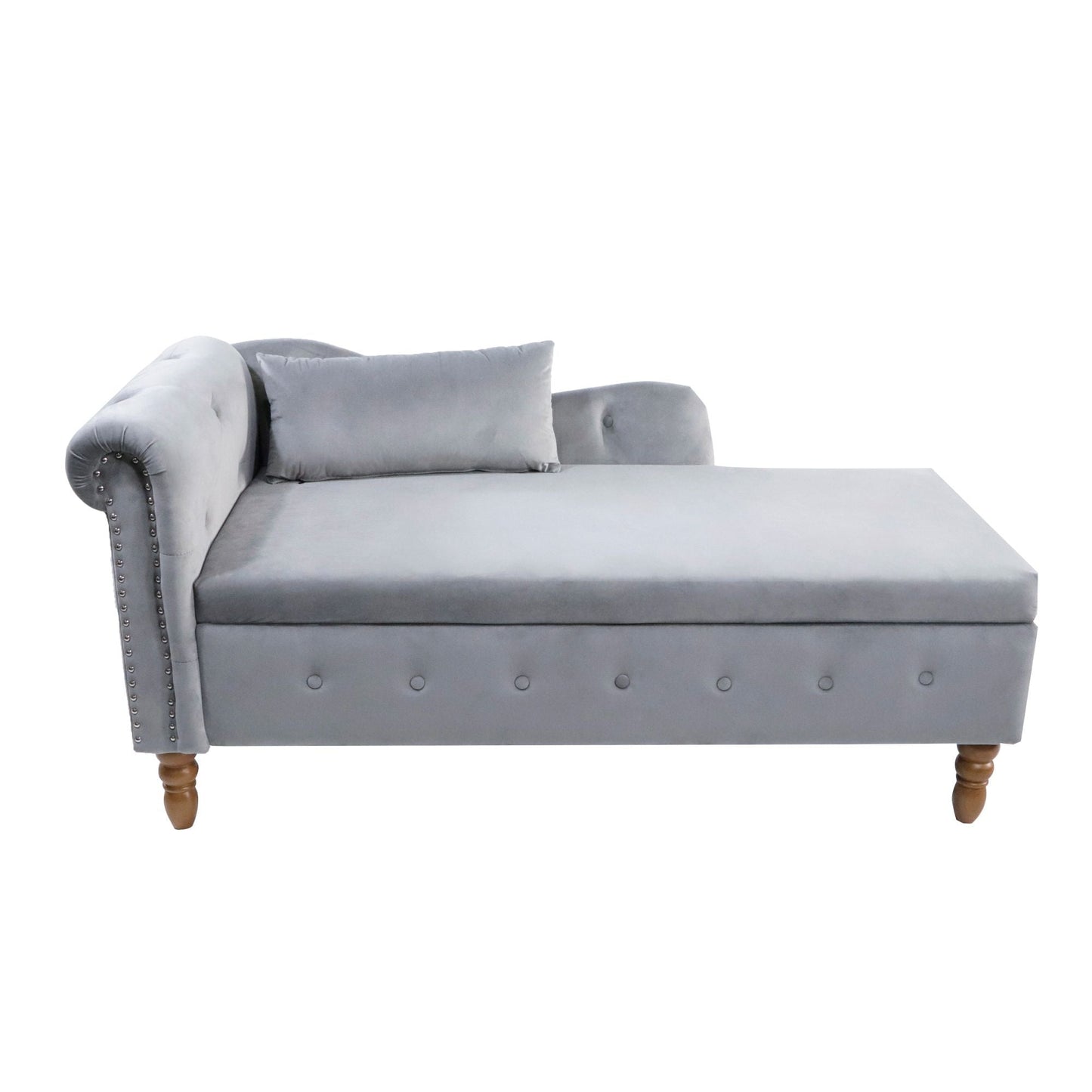 Chaise Lounge With Storage & Pillow