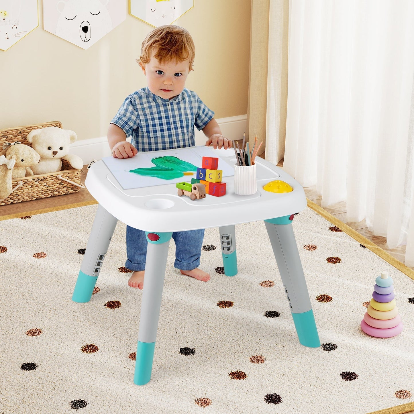 6-in-1 Baby Activity Center Infant/Toddler Table
