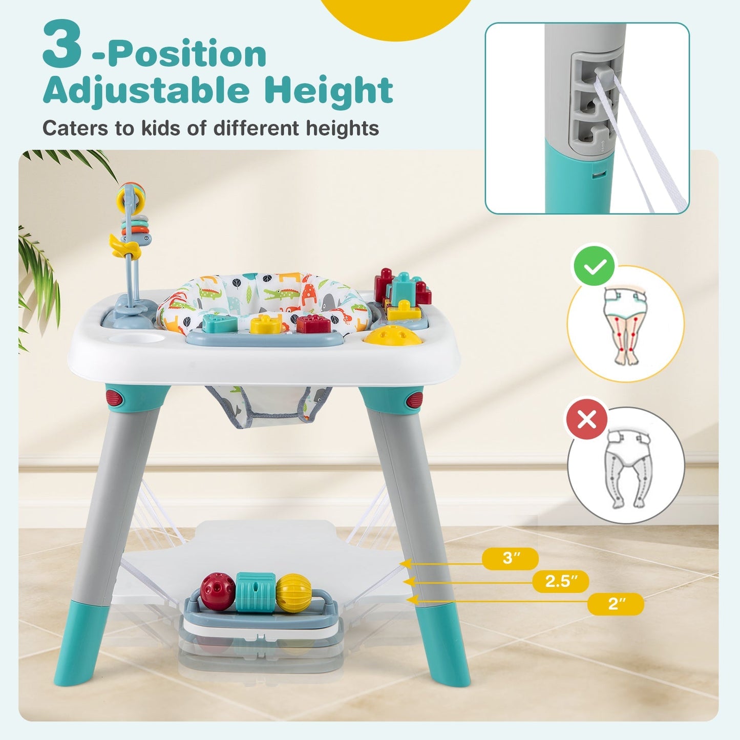 6-in-1 Baby Activity Center Infant/Toddler Table