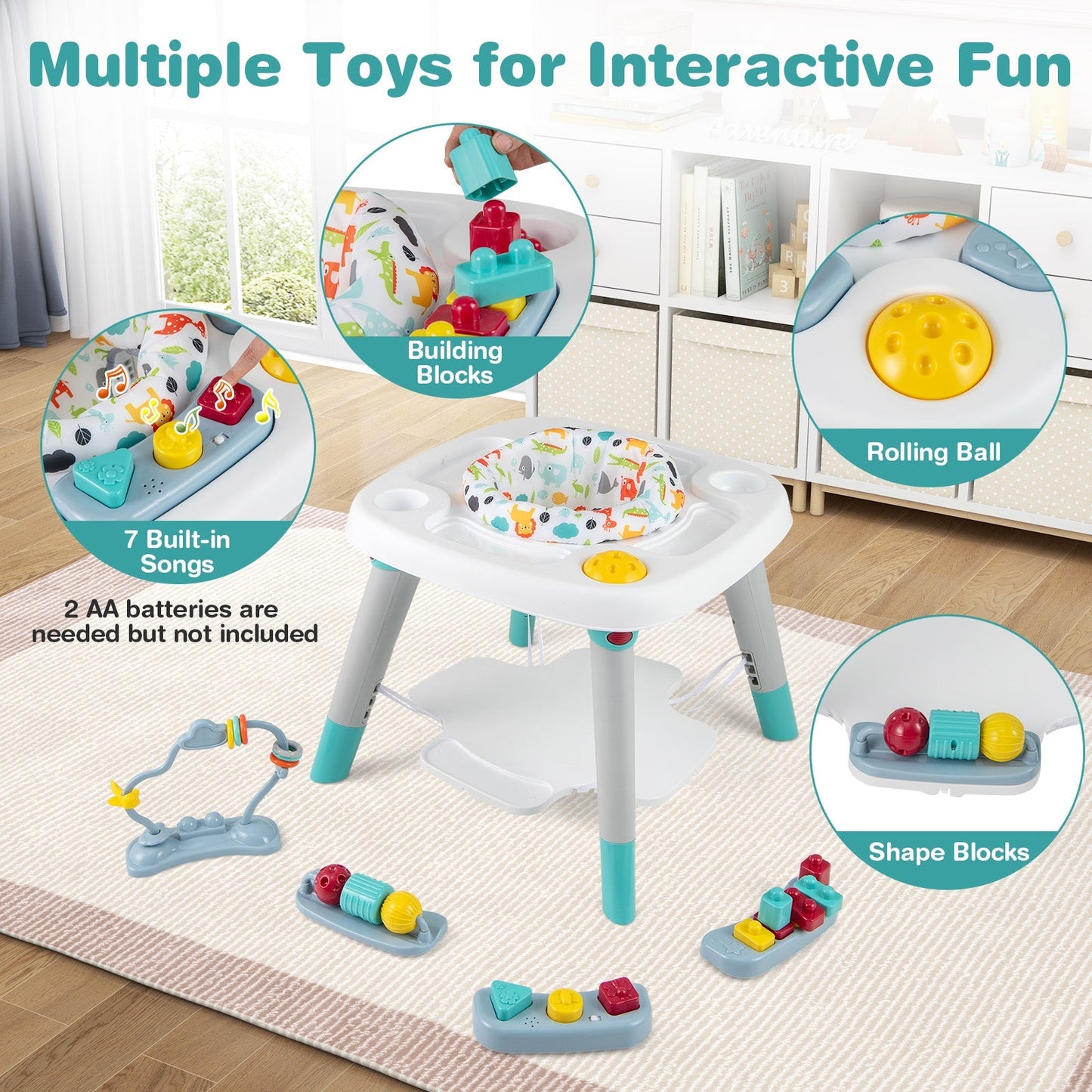 6-in-1 Baby Activity Center Infant/Toddler Table