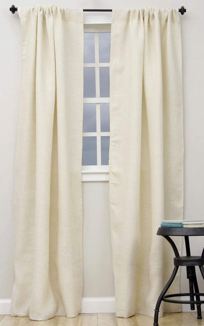 Burlap Lined Curtain Panel 42 x 96 Inch