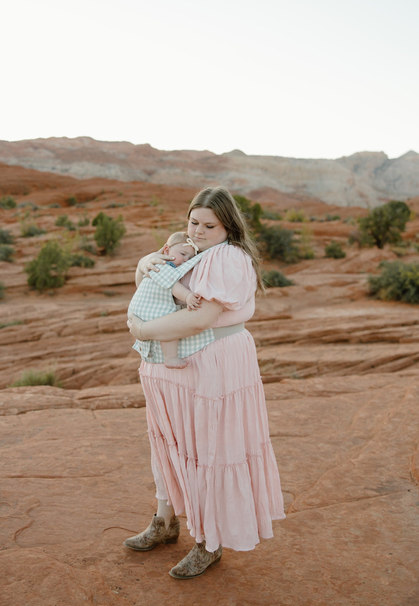 Baby Carrier With A Pocket - Coco Gingham