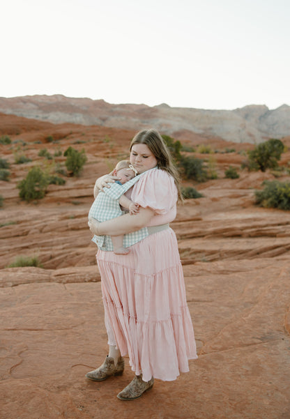 Baby Carrier With A Pocket - Coco Gingham