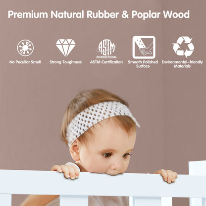 Bedroom Furniture with Guardrails 2-in-1 Convertible Kids