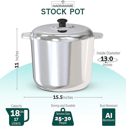 Stock Pot with Lid - 14 Quarts
