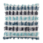 Fennco Styles Boho Striped Fringe Cotton Decorative Throw Pillow
