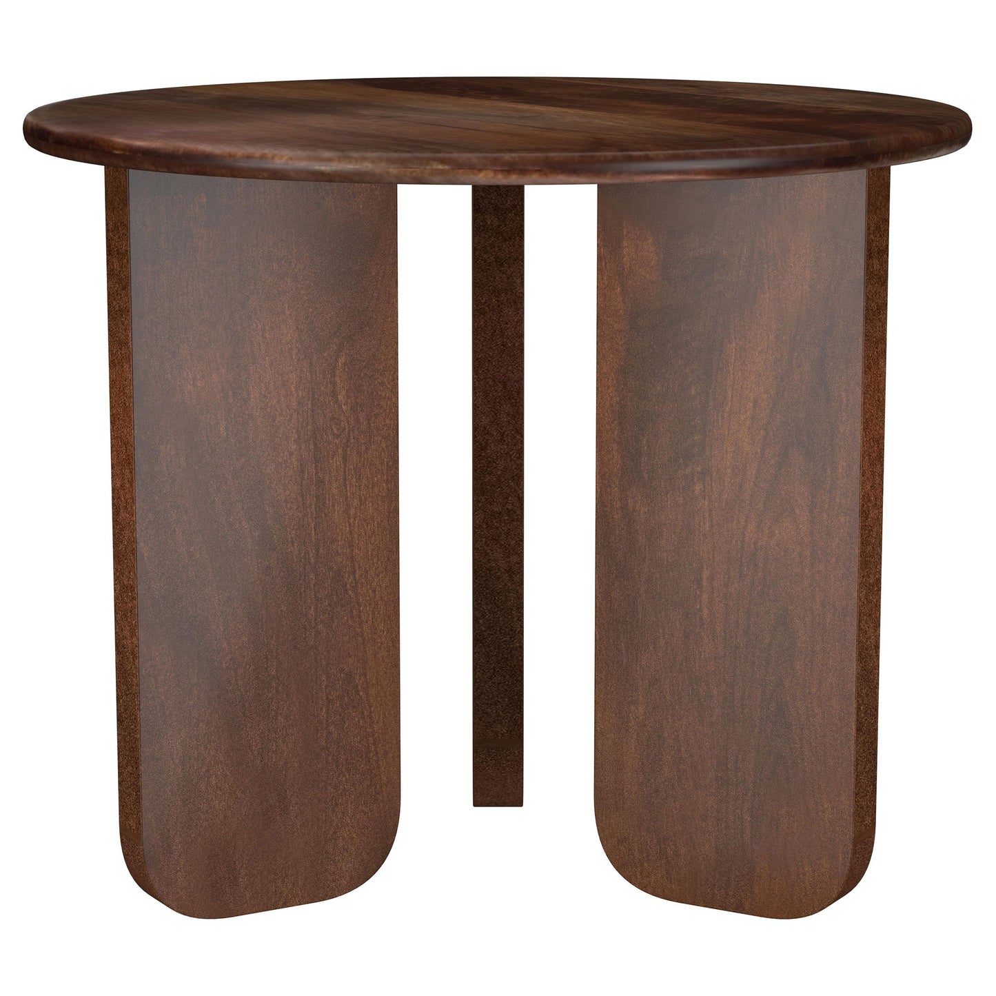 Two Piece Solid Wood Coffee and End Table Set Brown