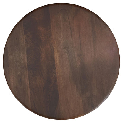 Two Piece Solid Wood Coffee and End Table Set Brown
