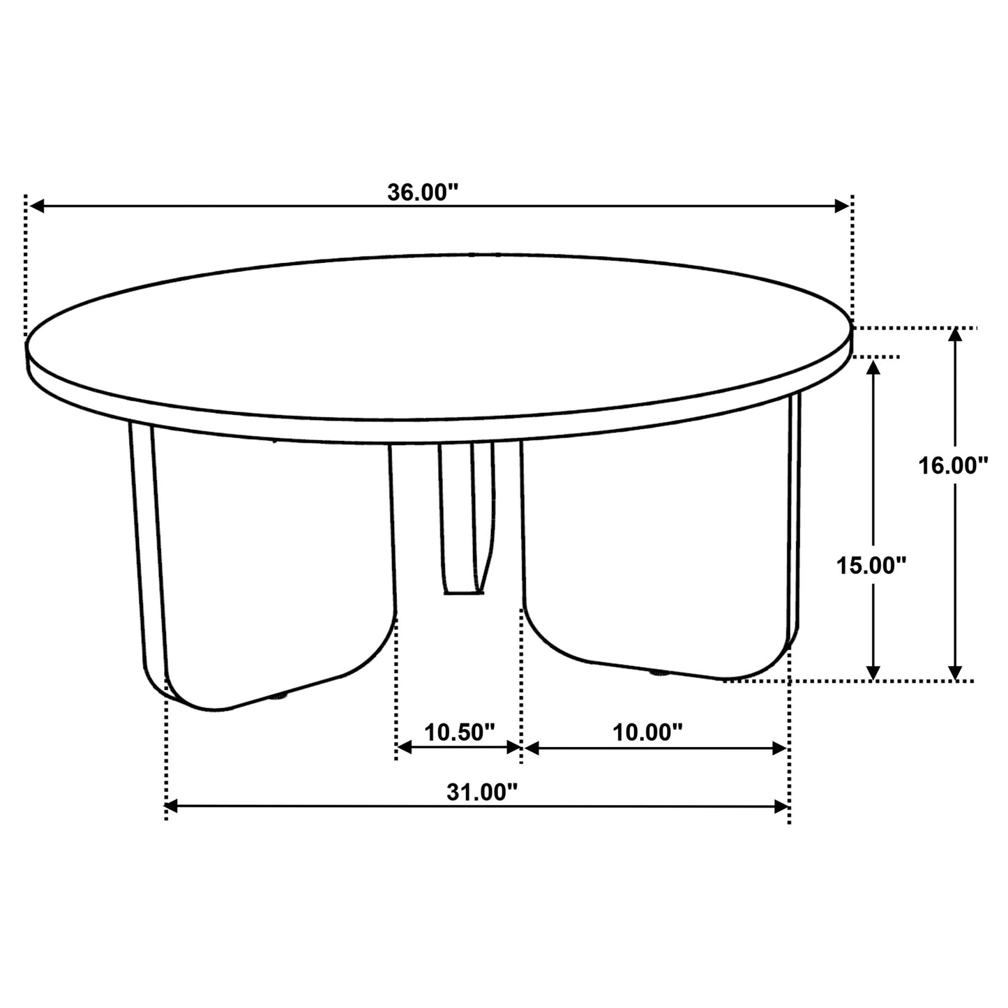 Two Piece Solid Wood Coffee and End Table Set Brown