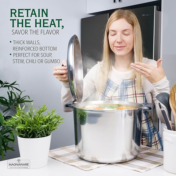 Stock Pot with Lid - 14 Quarts