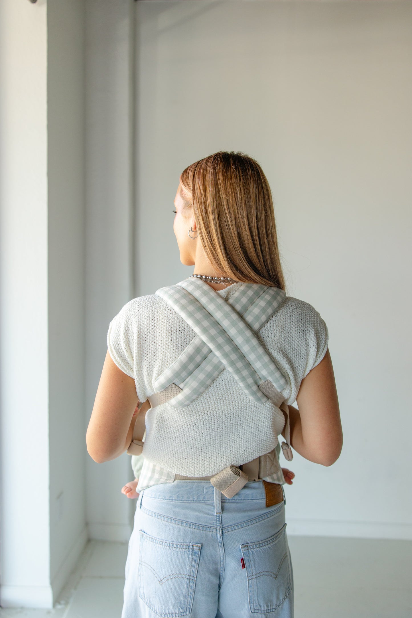 Baby Carrier With A Pocket - Coco Gingham