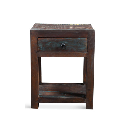 Reclaimed Wood Side Table