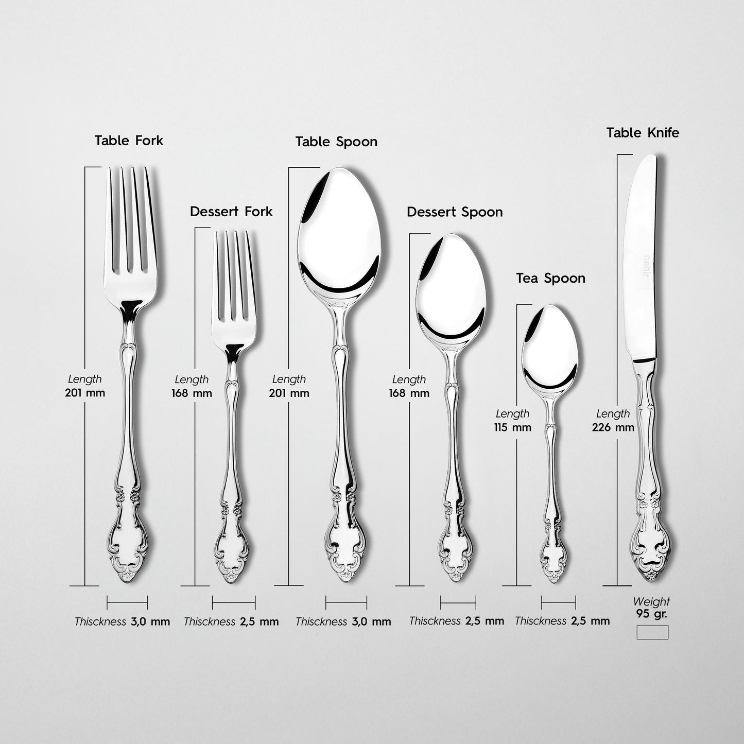 Mirrored Finish 36 Piece Cutlery Set