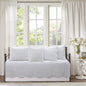 Serenity White Victorian Scalloped Reversible Quilt Bedding Set