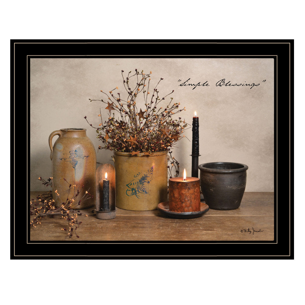"Simple Blessings" Framed Wall Art