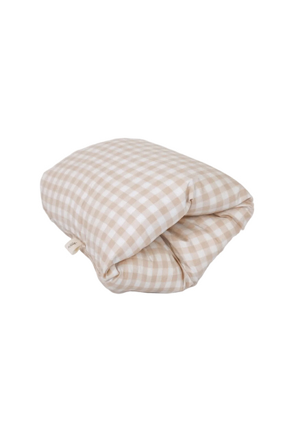 Cradle Arm Pillow - Beige Gingham