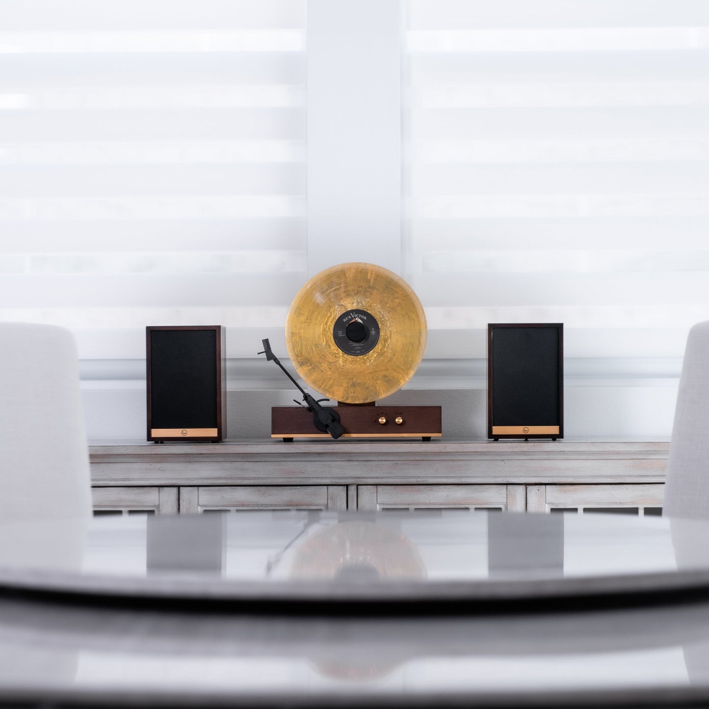 Vertical Vinyl Record Player