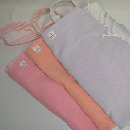 3 in 1 Turkish Cotton Beach Bag, Towel & Chair Cover
