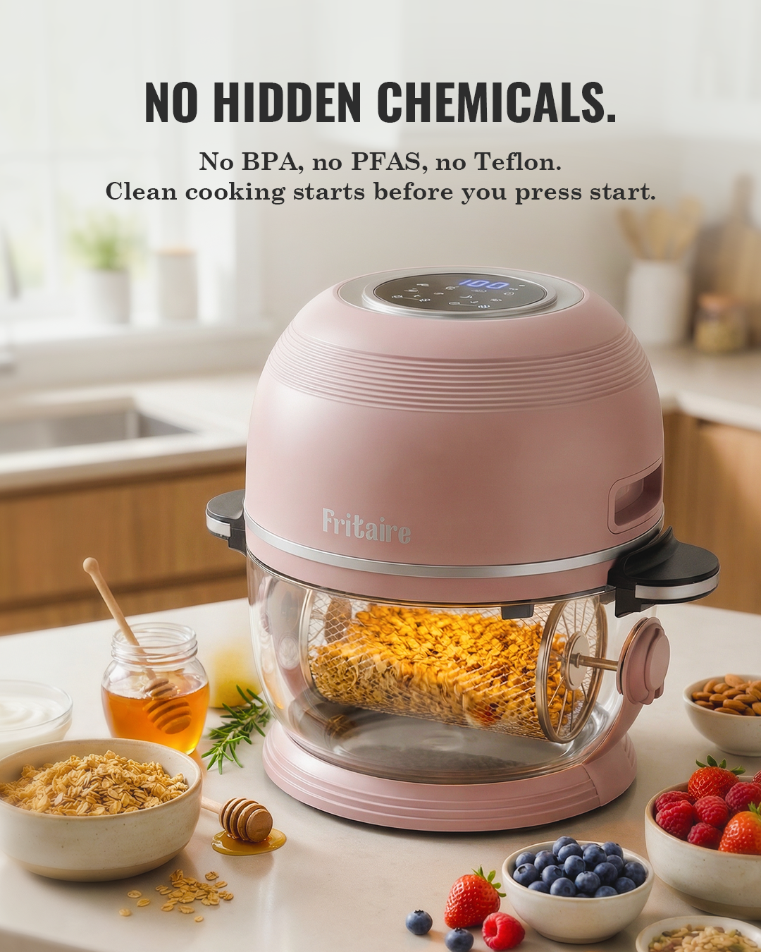 Air Fryer™ Self-Cleaning & Non-Toxic - Orange