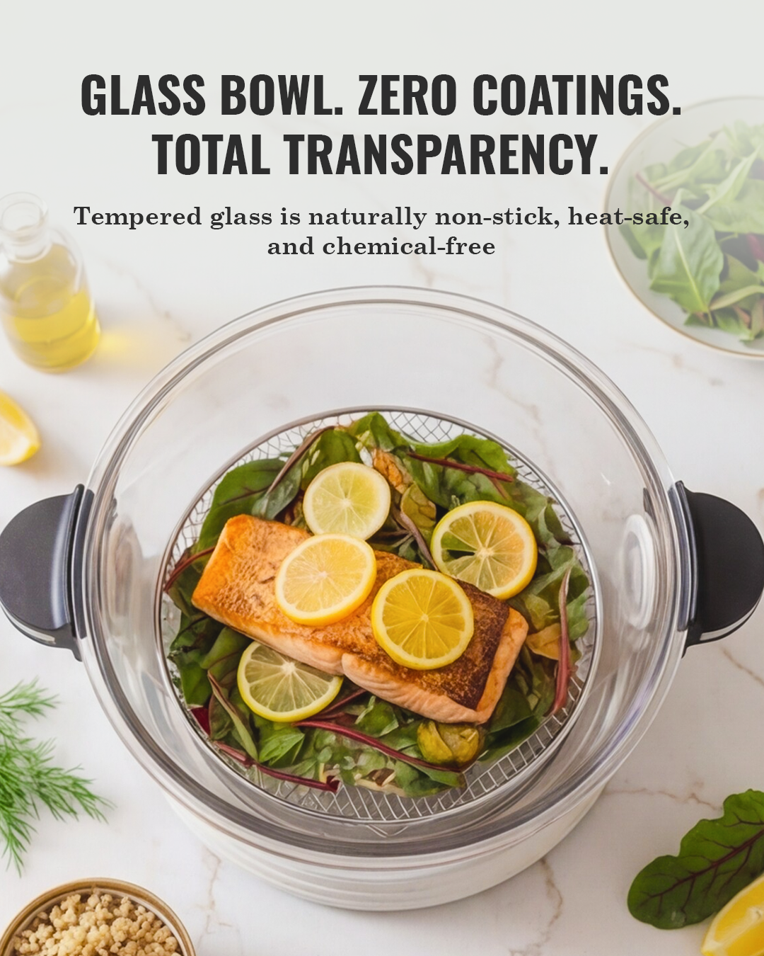 Air Fryer™ Self-Cleaning & Non-Toxic - Orange